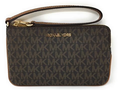 michael kors brown zip around wallet|Michael Kors wristlet wallet outlet.